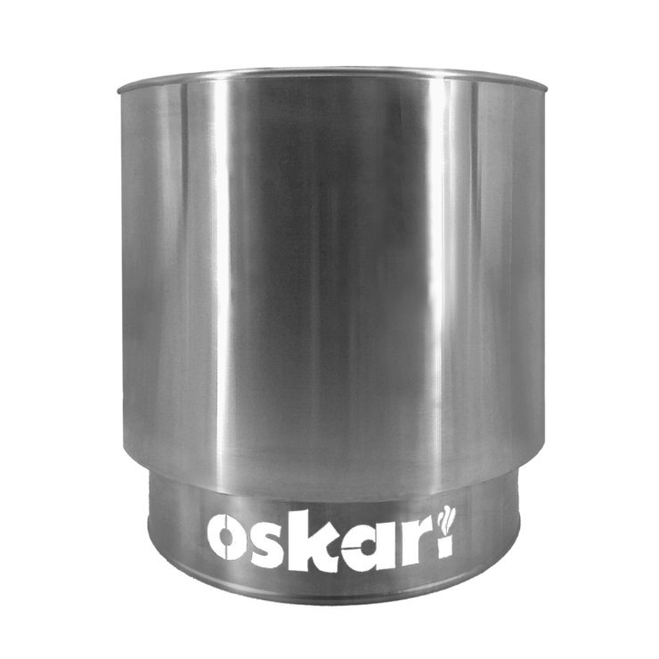 Brasero inox (brossé)- chauffage extérieur avec pied