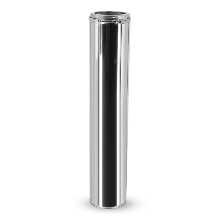 Conduit de cheminée en acier inoxydable, élément de longueur 1000mm