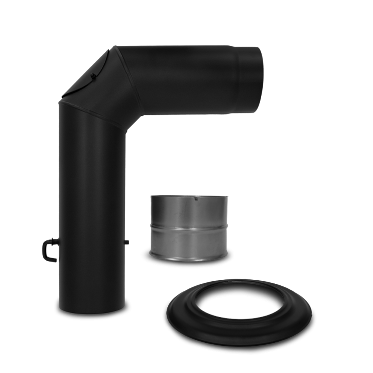 Tuyau de poêle à bois, set d'angle I ø130