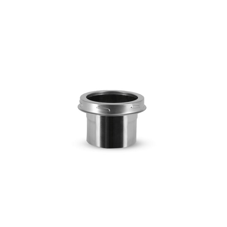 Raccord en inox double paroi - simple paroi